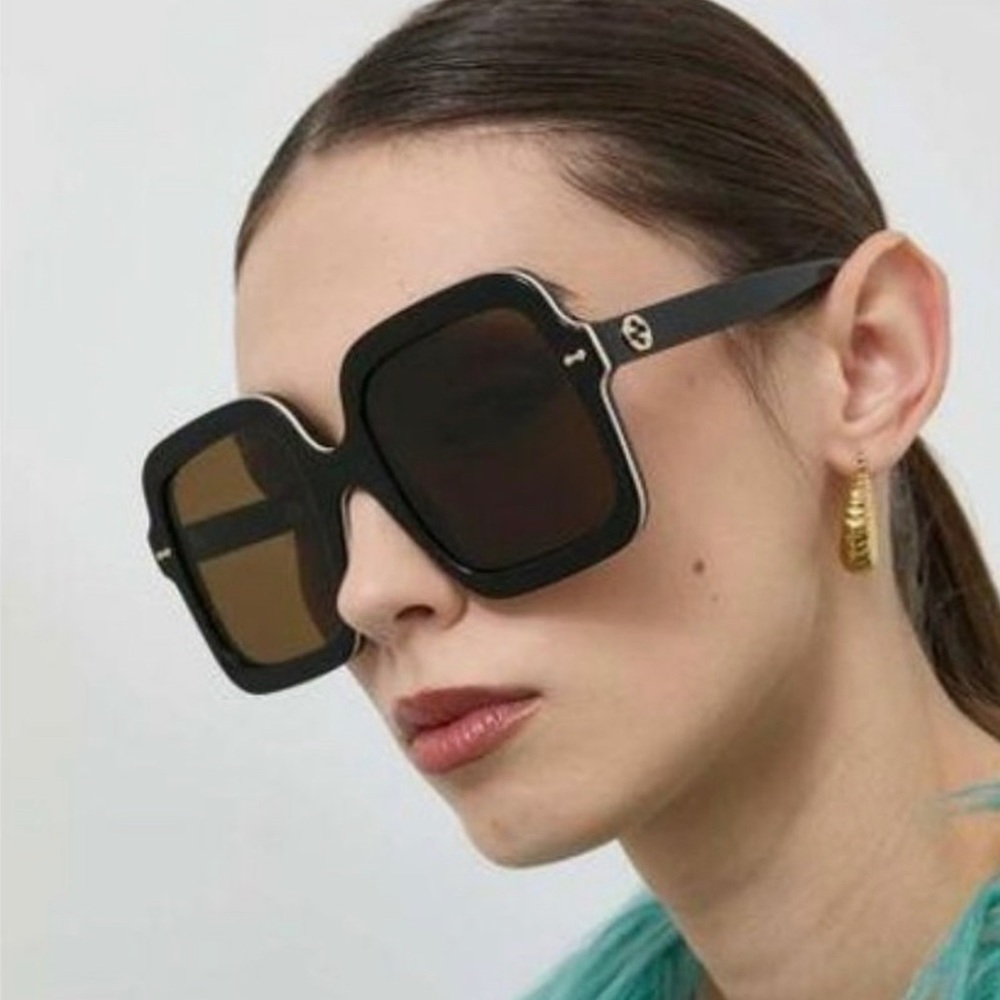 NEW GUCCI GG1241S 001 SQUARE OVERSIZED WOMEN SUNGLASSES GUCCI GG1241S - Picture 2 of 14